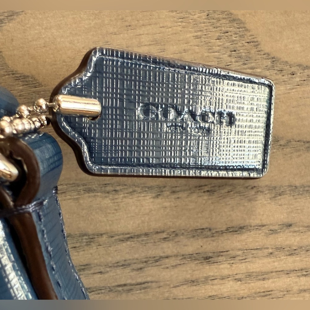 Coach Darcy Bow East West Crossbody Bag – Royal Blue Leather, Silver Hardware - Picture 4 of 6